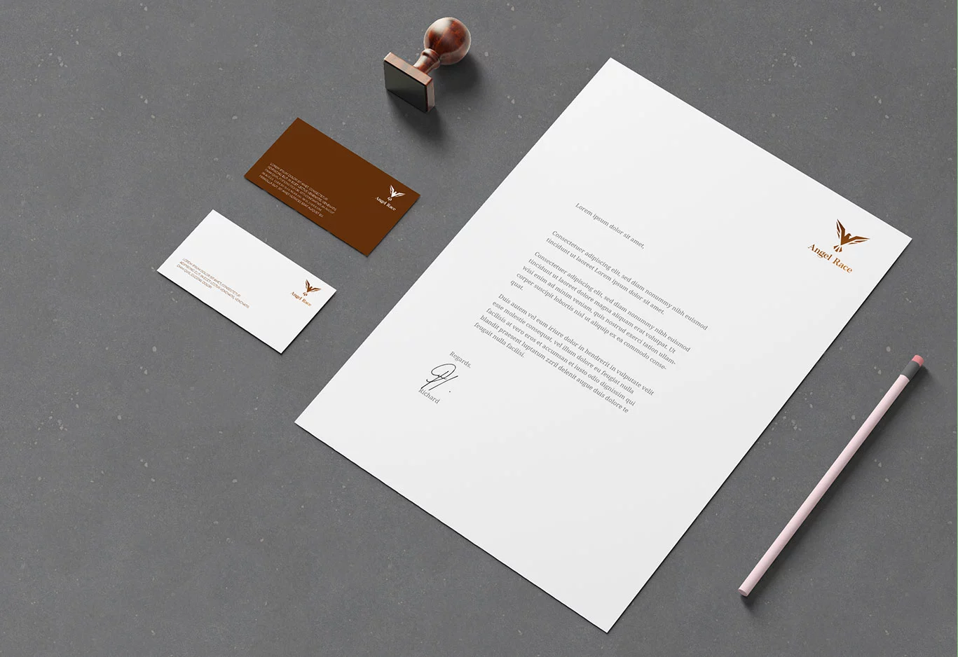Go Up AE - Stationary Mockup Angel Race