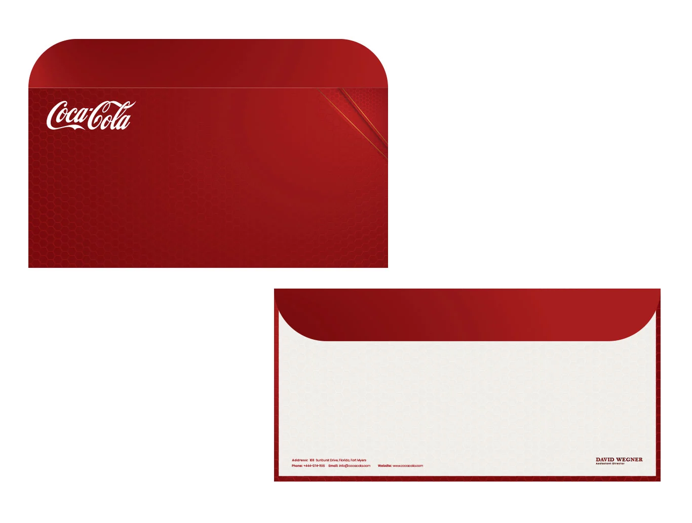 Go Up AE - Coca Cola Stationary Design