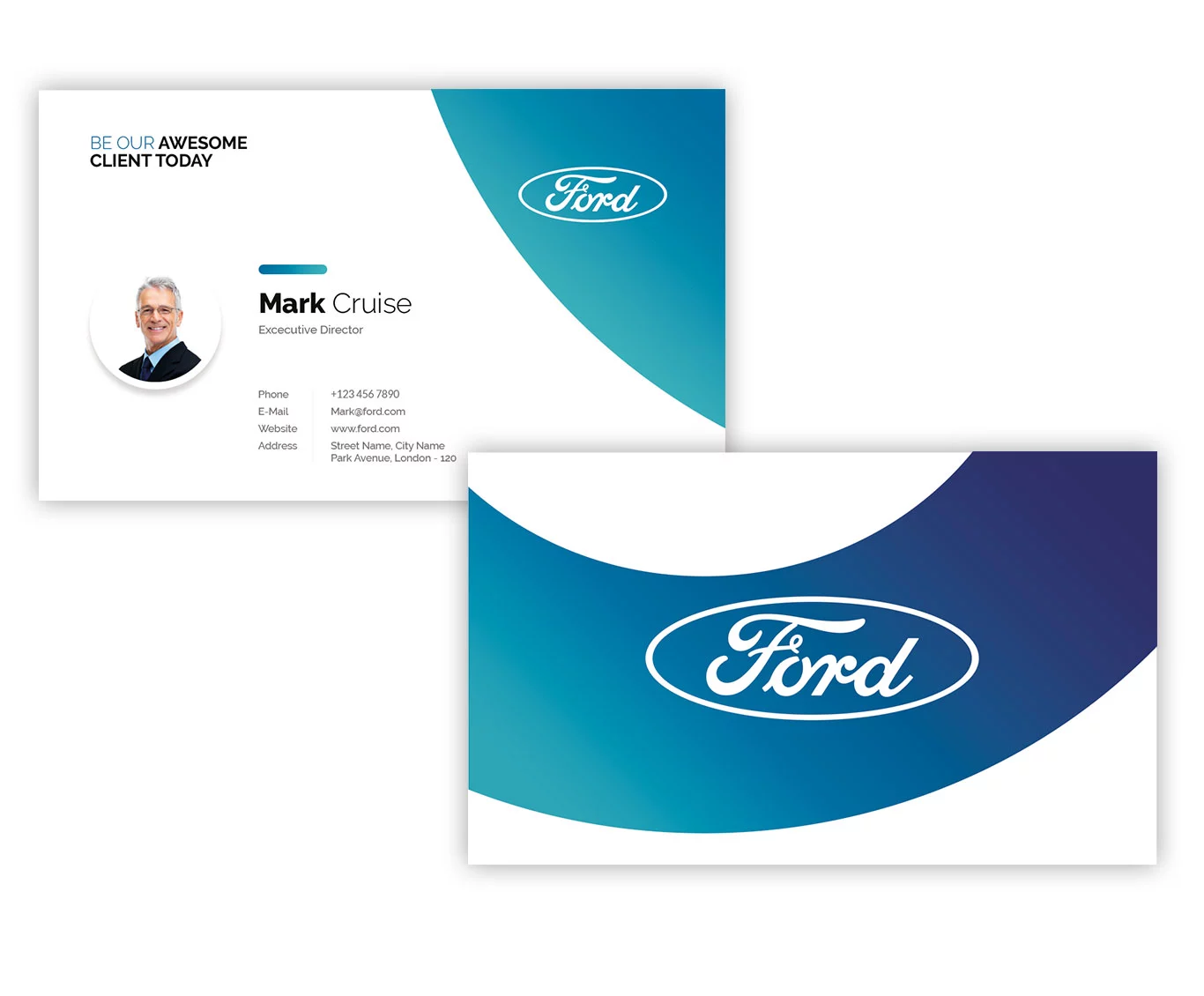 Go Up AE - Ford Corporate Visiting Card