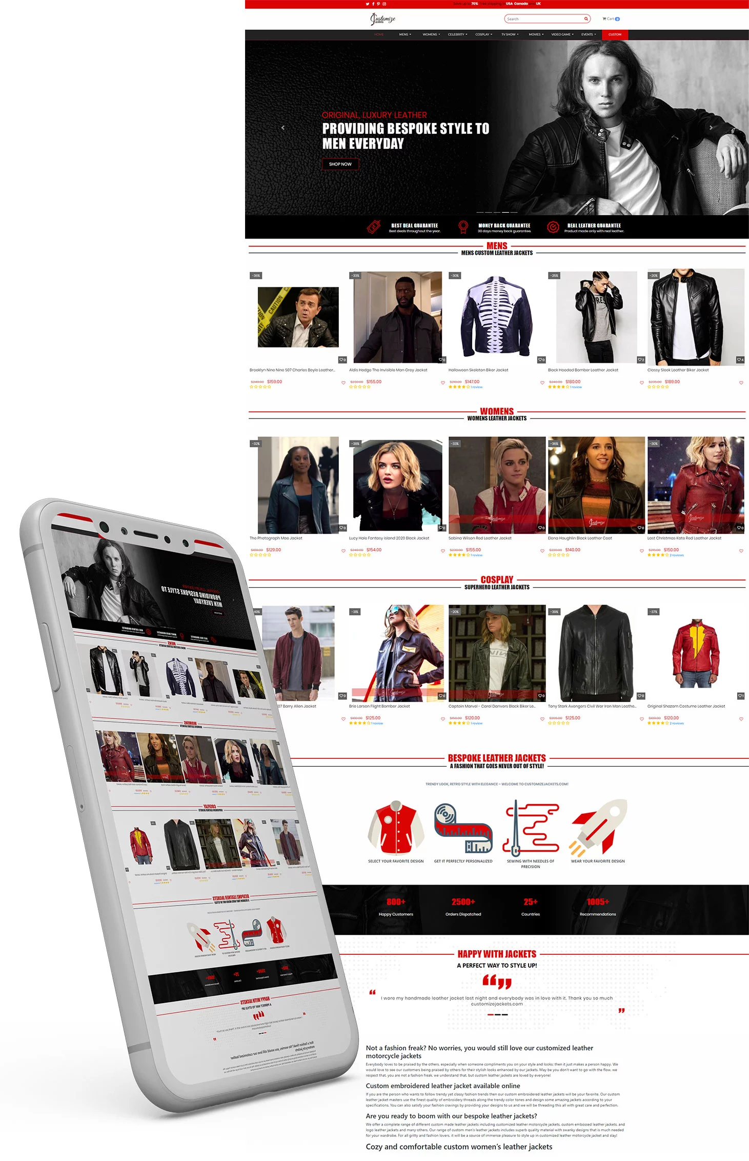 Go Up AE - Customize Jackets Mockup