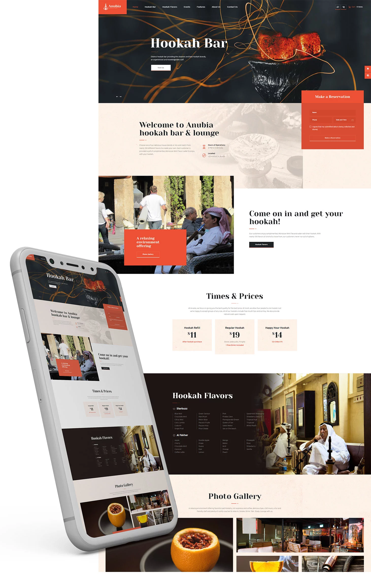 Go Up AE - Anubia Hookah Bar Mockup