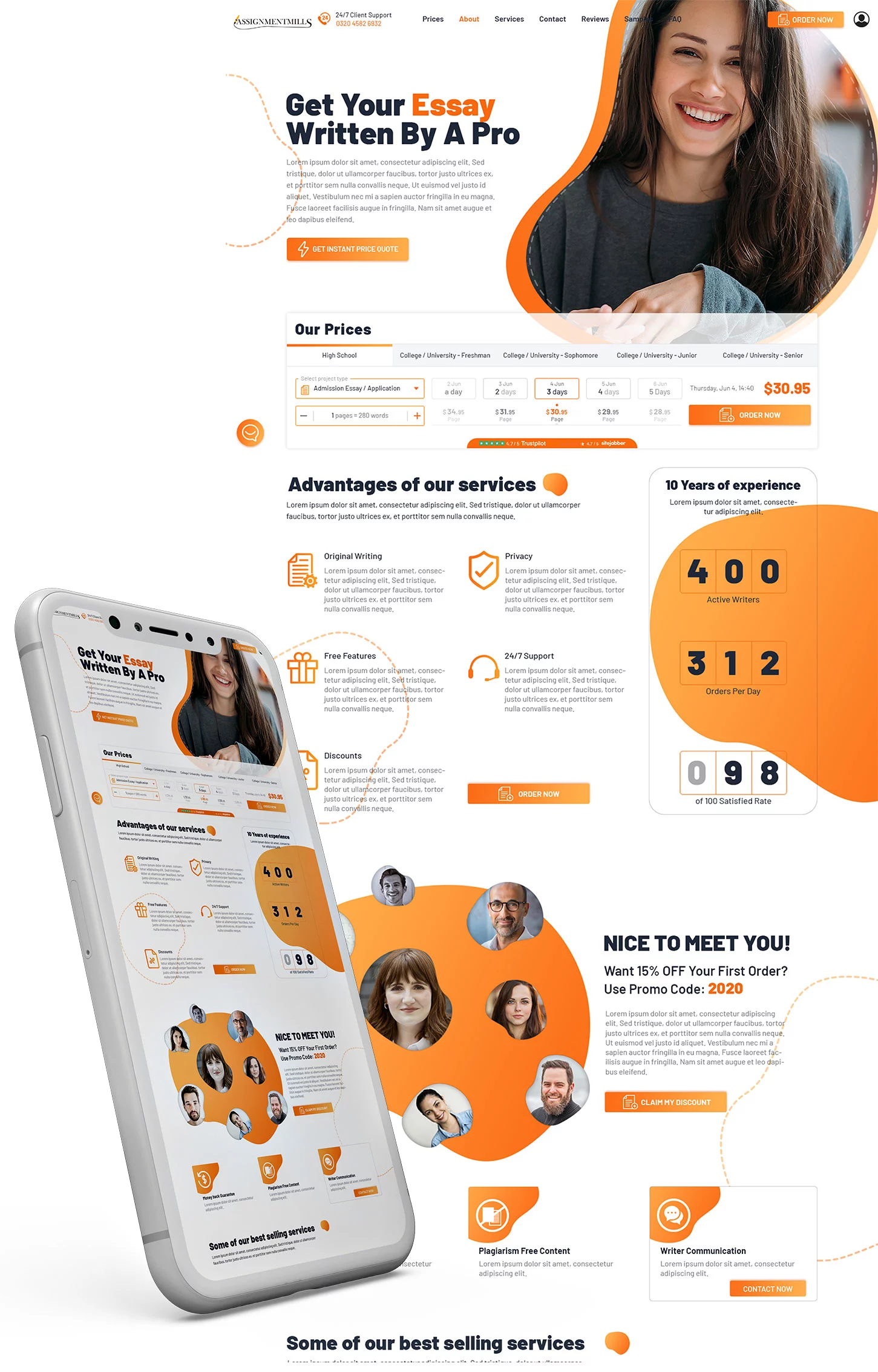 Go Up AE - Assignment Mills Mockup