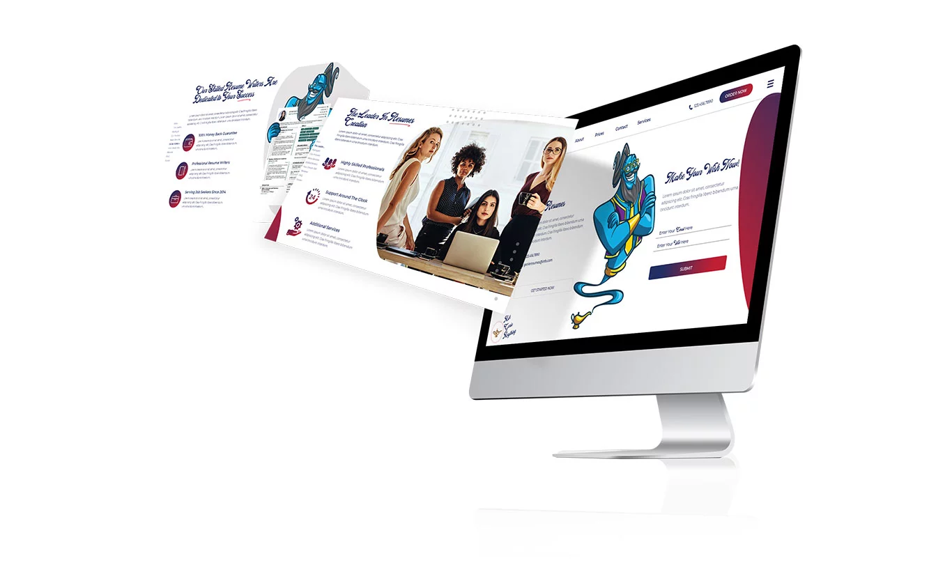 Go Up AE - Genie Resumes Mockup